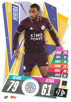Ricardo Pereira Leicester City 2020/21 Topps Match Attax CL #LEI07